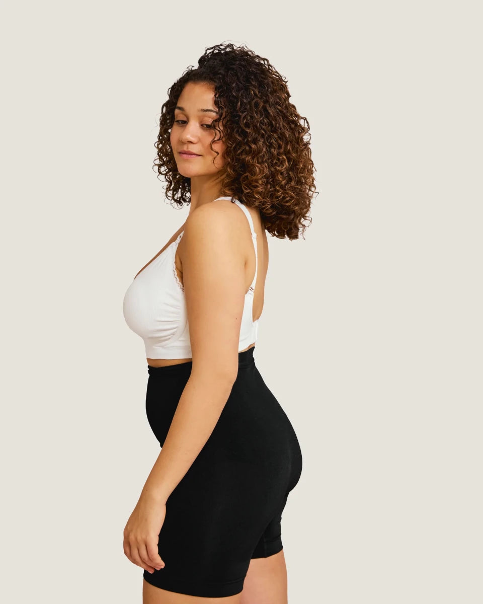 Carriwell Seamless Padded graviditets - og amme - bh med Carri - gel støtte og indlæg, hvid - Buump - Amme - bh - Carriwell