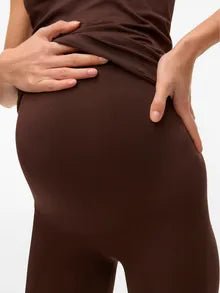 Mamalicious sømløse venteshorts, brun/java, MLTia - Buump - Shorts - Mamalicious