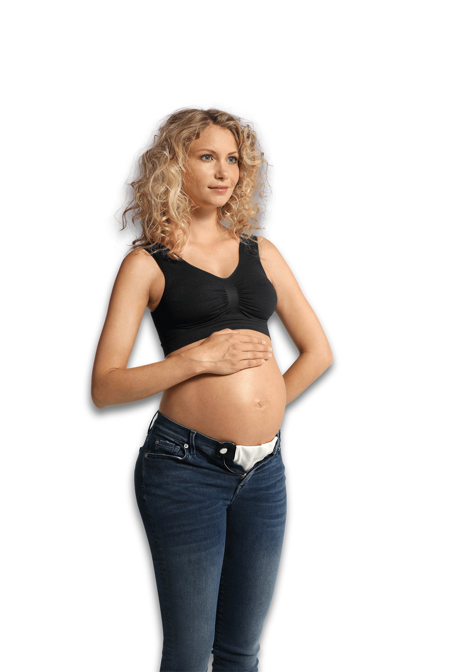 Carriwell, taljeforlænger 3-pak, økologisk bomuld (sort, hvid, marine)#CarriwellAccessoriesBuump