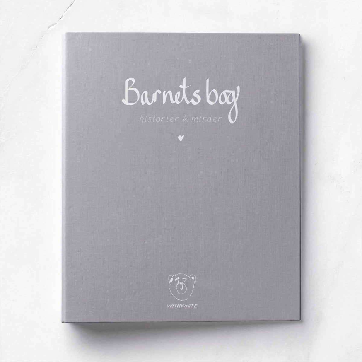 Barnets bog A4 ringbind grå, WithWhite#WITHWHITEBooksBuump