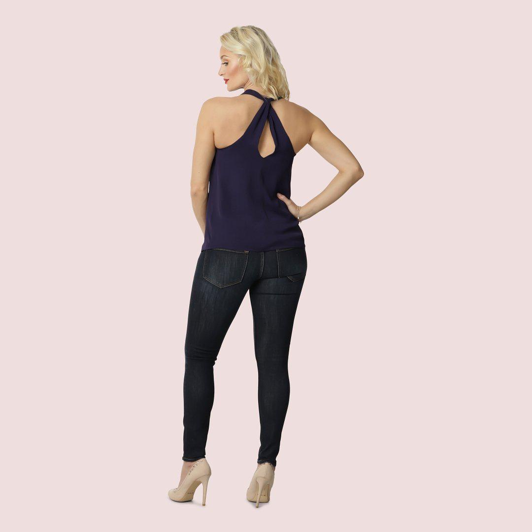 Blueberry Ruffle top til gravide, blå#Expectations CopenhagenTopBuump