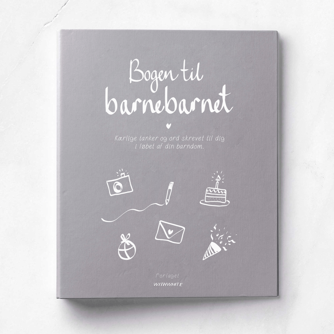 Bogen til barnebarnet, A4 ringbind, Withwhite#WITHWHITEBooksBuump