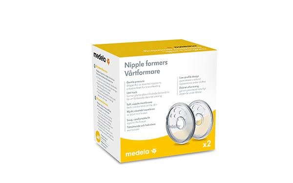Brystvorteformere til flade/indadvendte brystvorter, 2 stk., Medela#MedelaBreastfeedingBuump