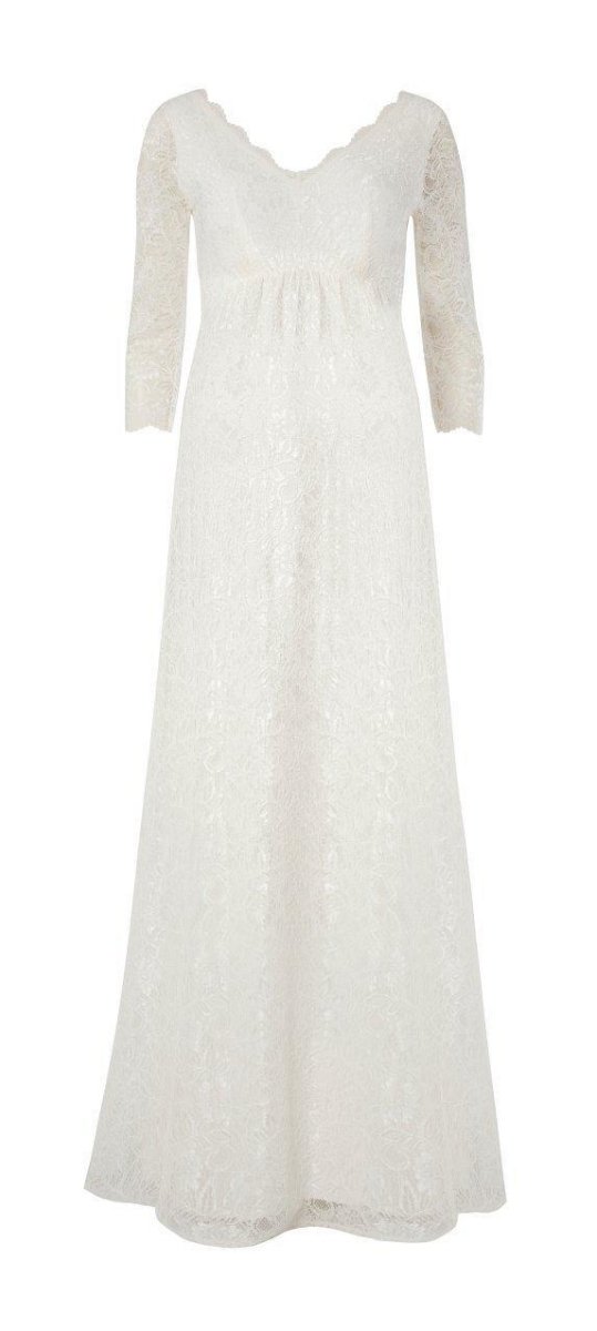 Chloe brudekjole til gravid fra Tiffany Rose i lang (elfenbensfarvet)#Tiffany RoseWedding dressBuump