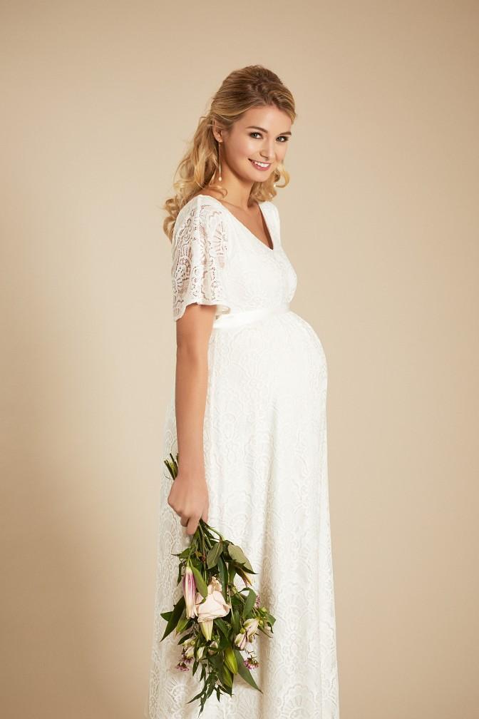 Edith kimono brudekjole til gravid fra Tiffany Rose#Tiffany RoseWedding dressBuump