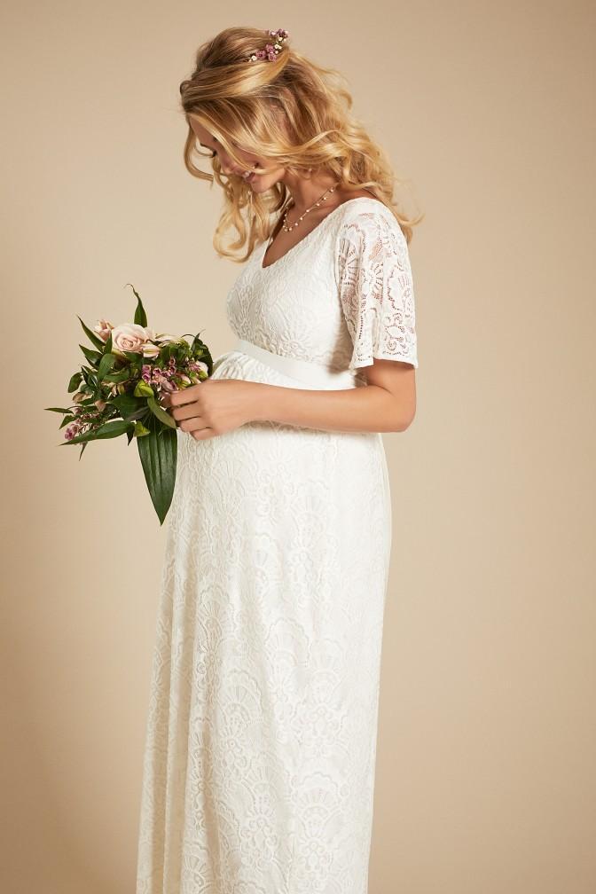 Edith kimono brudekjole til gravid fra Tiffany Rose#Tiffany RoseWedding dressBuump