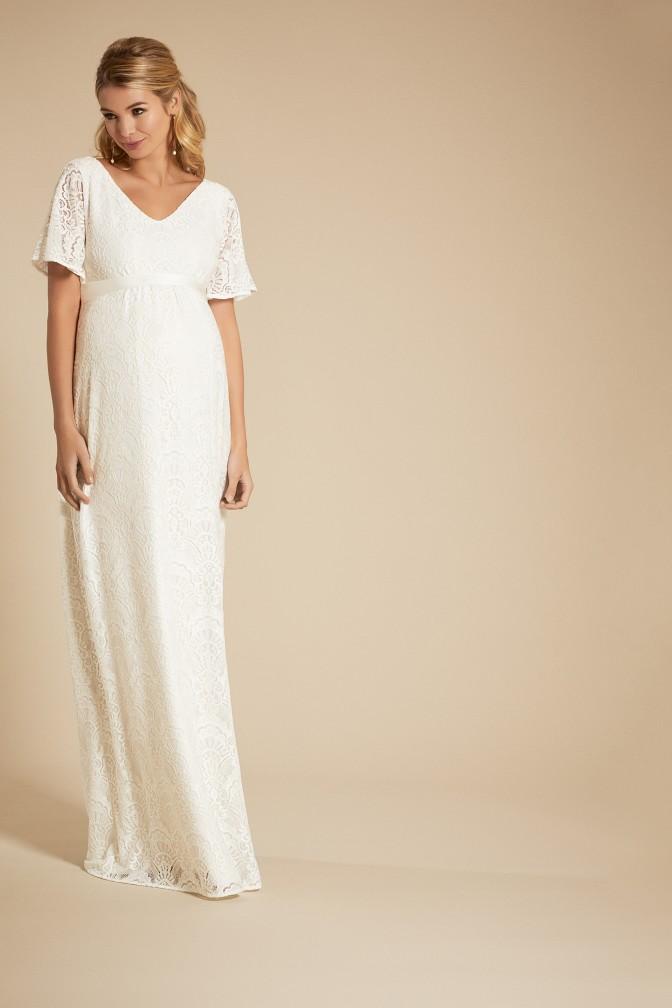 Edith kimono brudekjole til gravid fra Tiffany Rose#Tiffany RoseWedding dressBuump