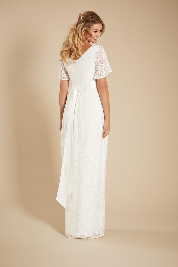 Edith kimono brudekjole til gravid fra Tiffany Rose#Tiffany RoseWedding dressBuump