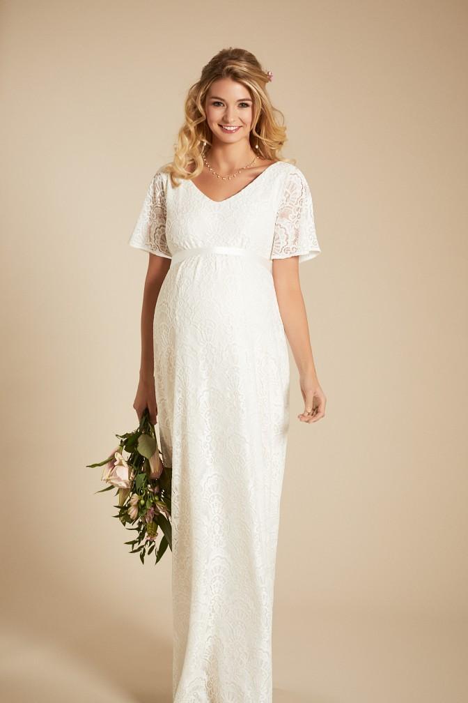 Edith kimono brudekjole til gravid fra Tiffany Rose#Tiffany RoseWedding dressBuump