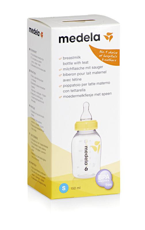 Flaske til brystmælk 150 ml. inkl. flaskesut str. small, Medela#MedelaBreastfeedingBuump