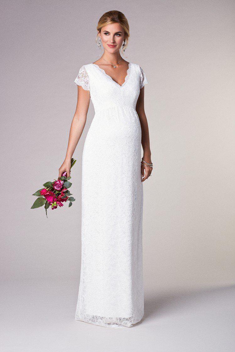 Laura brudekjole til gravid (elfenbensfarvet)#Tiffany RoseWedding dressBuump