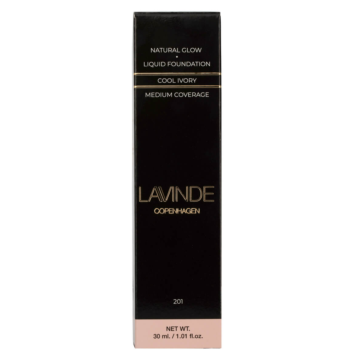 Lavinde Copenhagen NATURAL GLOW Liquid Foundation Cool Ivory (201) 30ml - Buump - Cosmetics - Lavinde Copenhagen