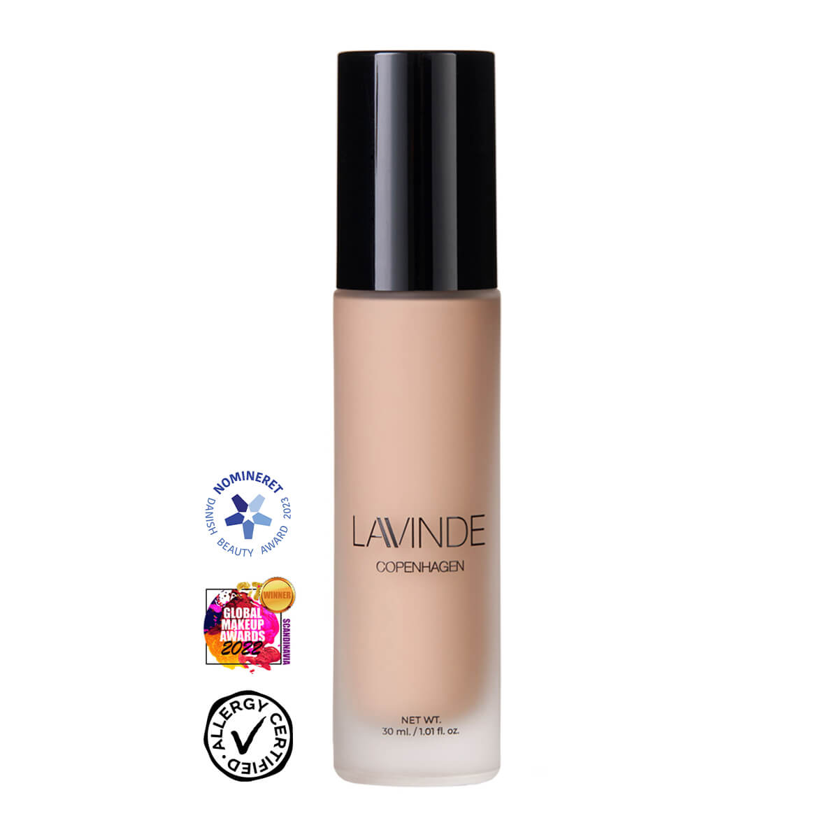 Lavinde Copenhagen NATURAL GLOW Liquid Foundation Ivory (206) 30ml - Buump - Cosmetics - Lavinde Copenhagen