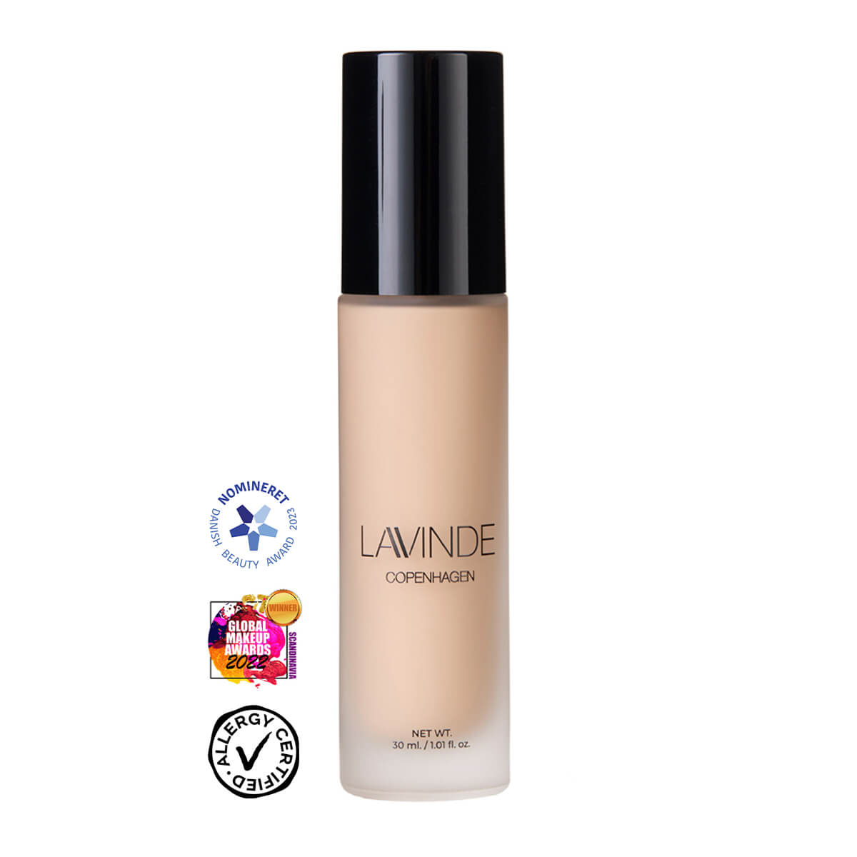 Lavinde Copenhagen NATURAL GLOW Liquid Foundation Sand (203) 30ml - Buump - Cosmetics - Lavinde Copenhagen