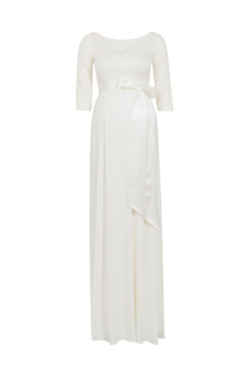 Lucia brudekjole til gravid fra Tiffany Rose (elfenbensfarvet)#Tiffany RoseWedding dressBuump