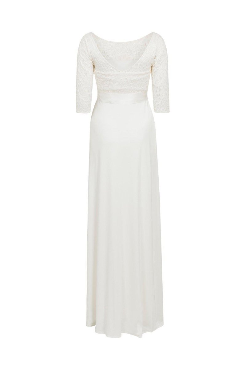 Lucia brudekjole til gravid fra Tiffany Rose (elfenbensfarvet)#Tiffany RoseWedding dressBuump