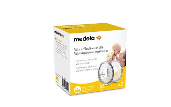 Mælkeopsamlingsskaller, 2 stk., Medela#MedelaBreastfeedingBuump
