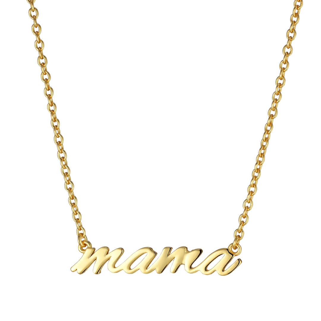 Mama-halskæde i guld#MotherLoveJewelryBuump