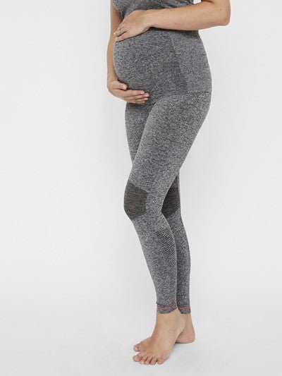 Mamalicious trænings-leggings, grå MLFit#MamaliciousLeggingsBuump