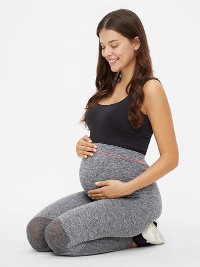 Mamalicious trænings-leggings, grå MLFit#MamaliciousLeggingsBuump