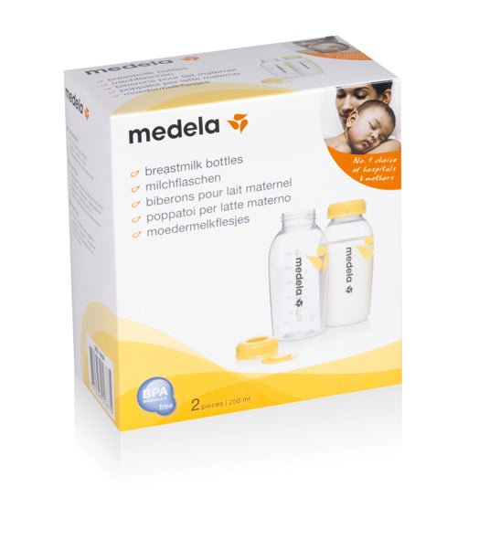 Medela Brystmælksflasker 250 ml, 2 stk. - Buump - Breastfeeding - Medela