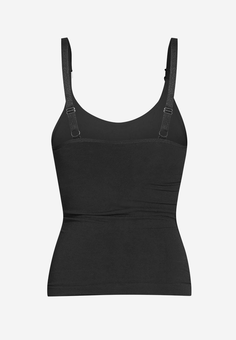 Milker Betty ammetop med indbygget bh, økologisk bambus, sort - Buump - Lingerie - Milker