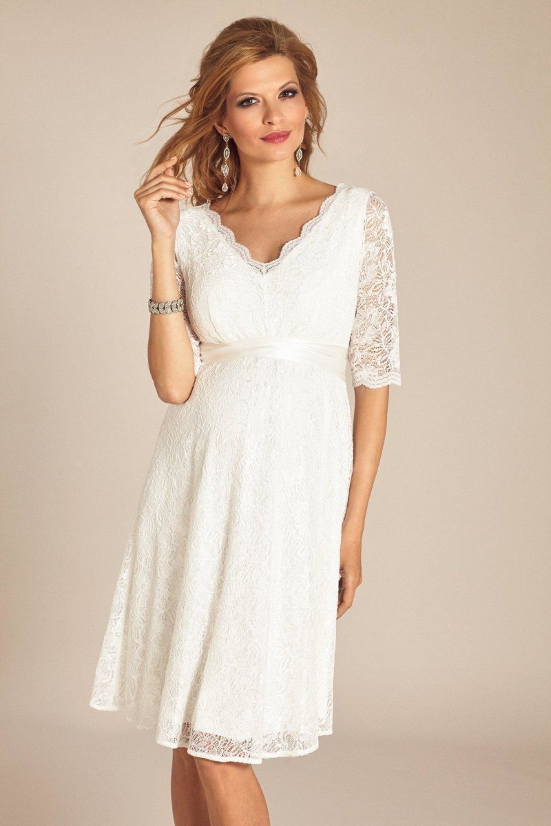 Noelle brudekjole til gravid fra Tiffany Rose (elfenbensfarvet)#Tiffany RoseWedding dressBuump