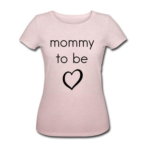 T-shirt økologisk gravid - "Mommy to be"#BuumpT-shirtBuump