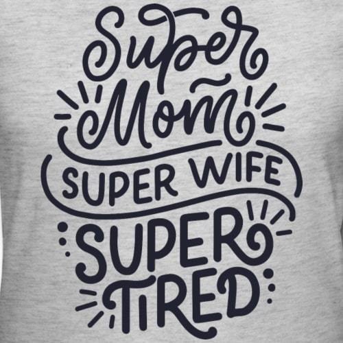 T-shirt økologisk gravid - "Super mom"#BuumpT-shirtBuump