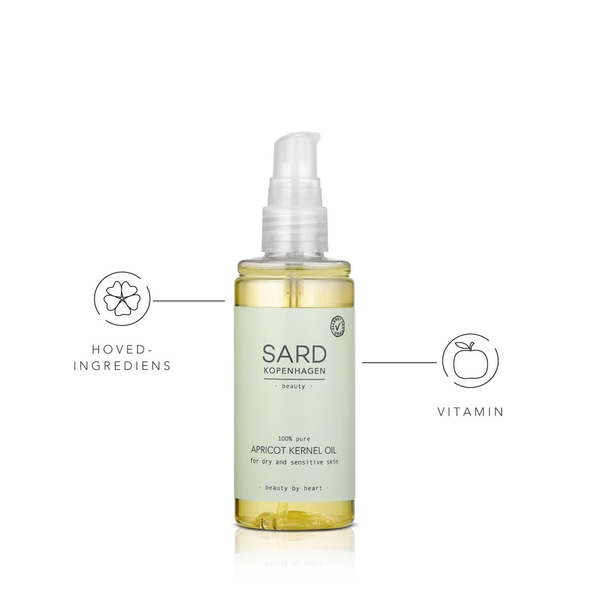 SARDkopenhagen abrikoskerneolie 100ml - Buump - Skincare - SARDkopenhagen