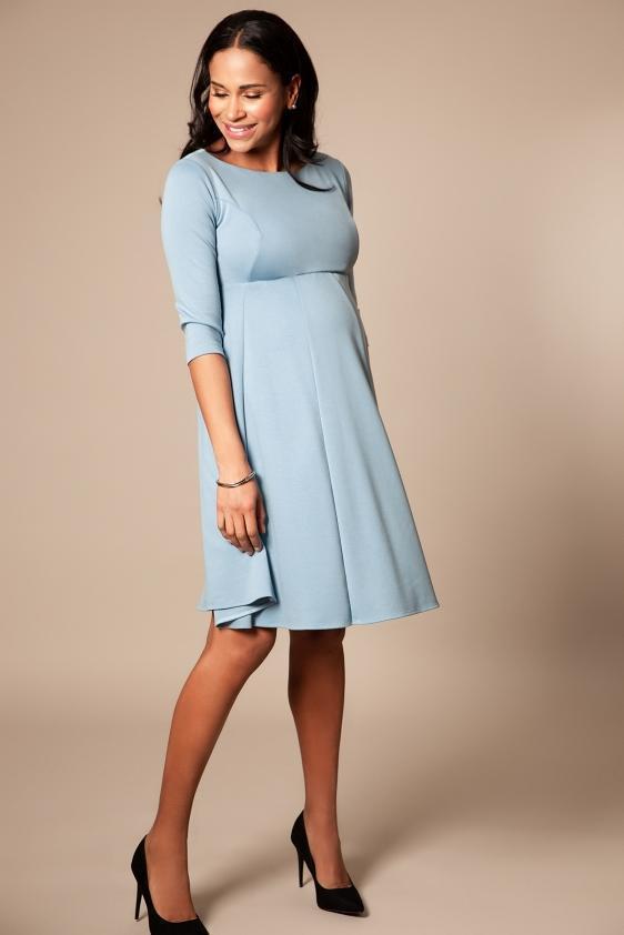 Sienna kjole til gravid fra Tiffany Rose (cashmere-blå)#Tiffany RoseDressBuump