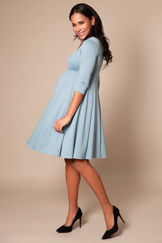 Sienna kjole til gravid fra Tiffany Rose (cashmere-blå)#Tiffany RoseDressBuump