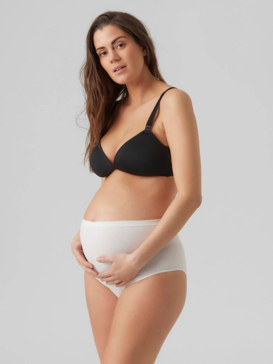 Mamalicious vente - trusser, 2 - pak i sort/hvid økologisk bomuld, MLHEAL - Buump - Lingerie - Mamalicious