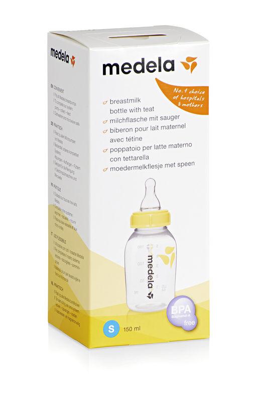 Medela Flaske til brystmælk 250 ml, inkl. flaskesut M - Buump - Breastfeeding - Medela