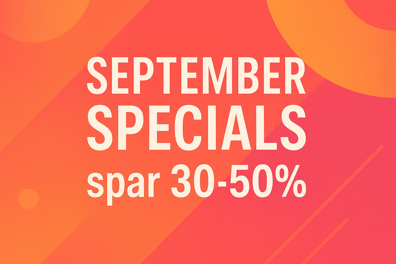 September Specials Banner