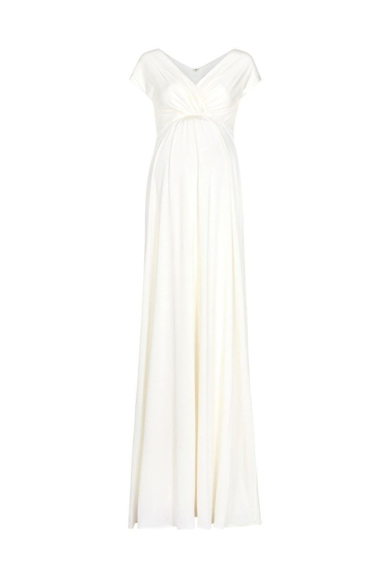 Francesca brudekjole til gravid fra Tiffany Rose, lang (elfenbensfarvet)#Tiffany RoseWedding dressBuump
