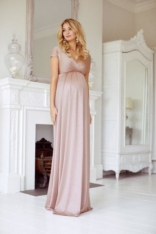 Francesca graviditetskjole fra Tiffany Rose (pudderfarvet)#Tiffany RoseDressBuump