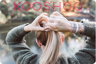 Kooshoo hårelastikker - øko & plastikfri - 5 stk