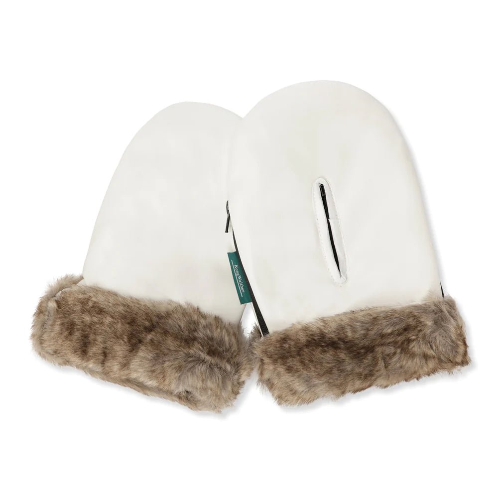 KongWalther Østerbro handsker, Creme Fur, Hvid med fleece for - Buump - Gloves - KongWalther