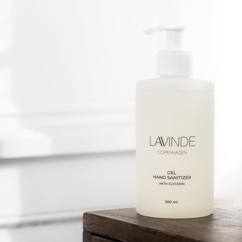 Lavinde Hand Sanitizer gel, 300 ML (med Glycerin) - Parfumefri