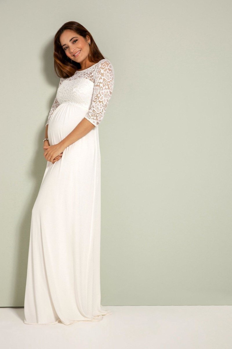 Lucia brudekjole til gravid fra Tiffany Rose (elfenbensfarvet)