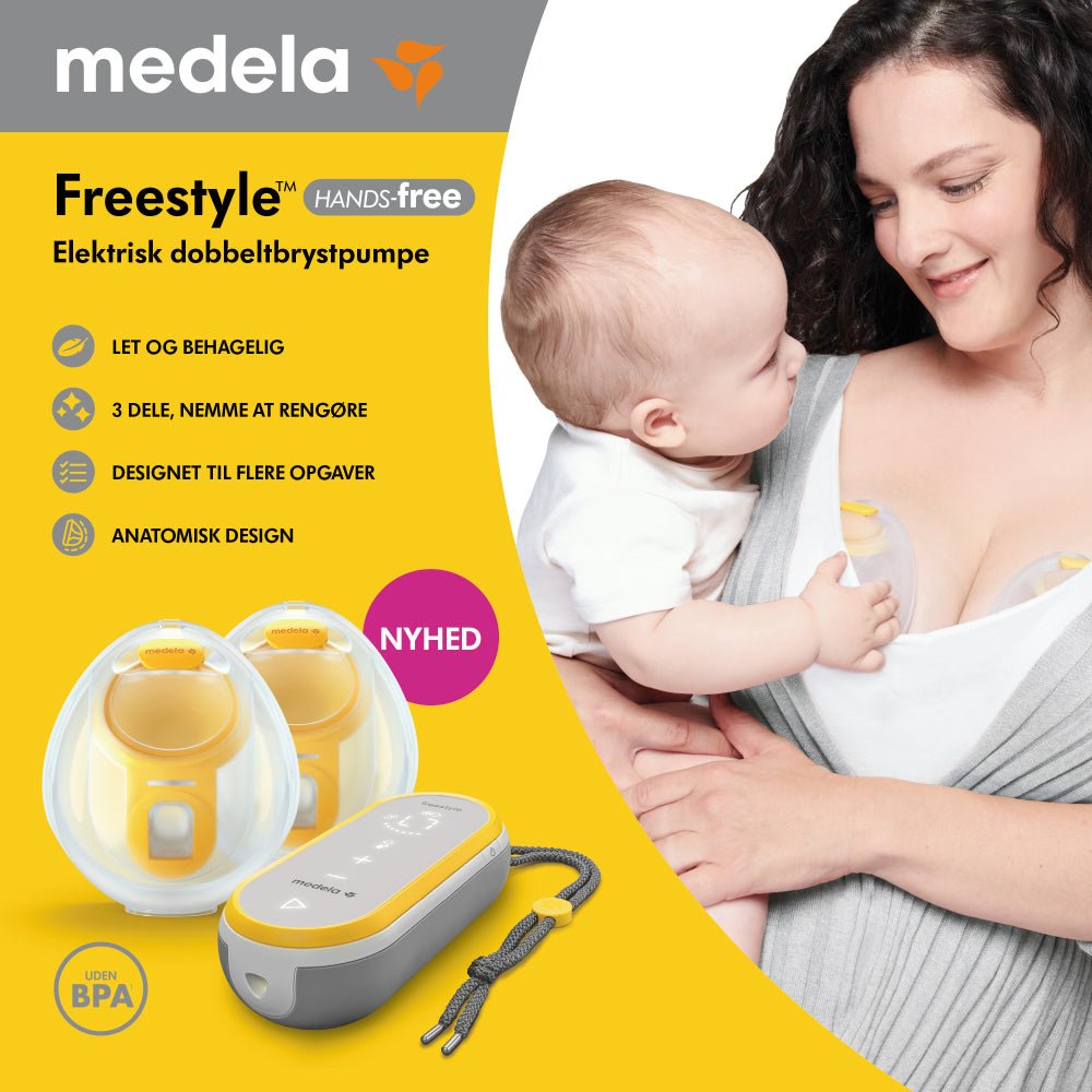 Medela Freestyle Hands-Free Elektrisk Dobbelt Brystpumpe - Buump - Breastfeeding - Medela