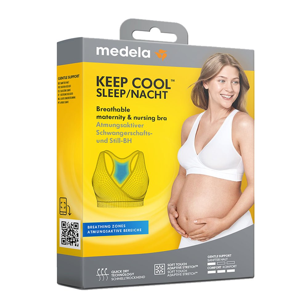 Medela Keep Cool Nat-BH, åndbar graviditets- og amme-BH, Sort - Buump - Amme-bh - Medela