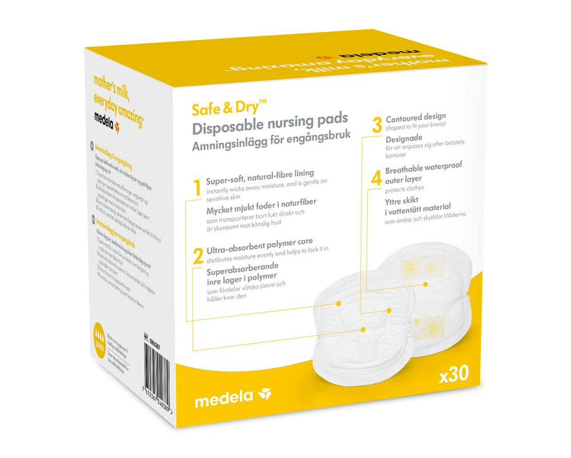Medela Safe & Dry engangs ammeindlæg, 30 stk. - Buump - Breastfeeding - Medela