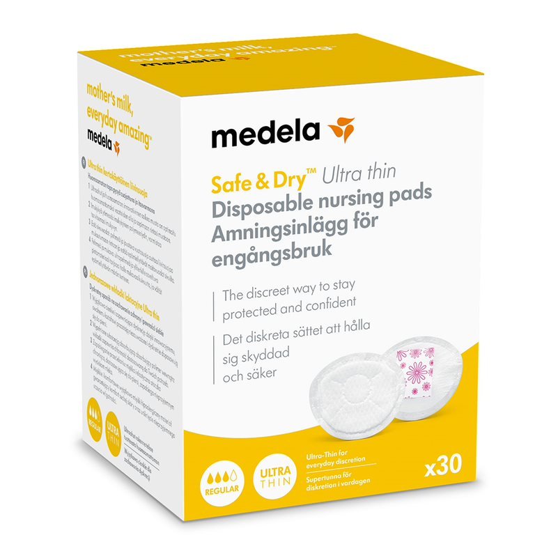 Medela Safe & Dry engangs ammeindlæg, ultra thin 30 stk. - Buump - Breastfeeding - Medela