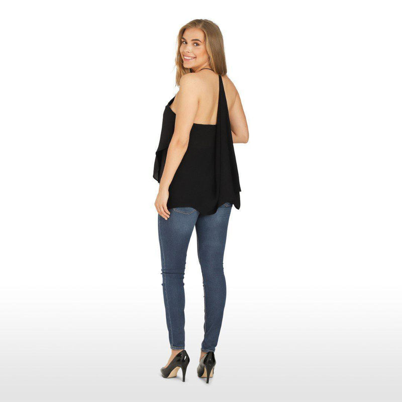 Midnight Waves top til gravid, sort