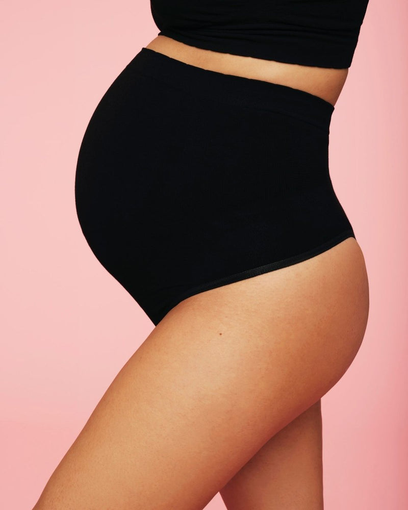 Momkind Belly Support Thong, 2 par, sort