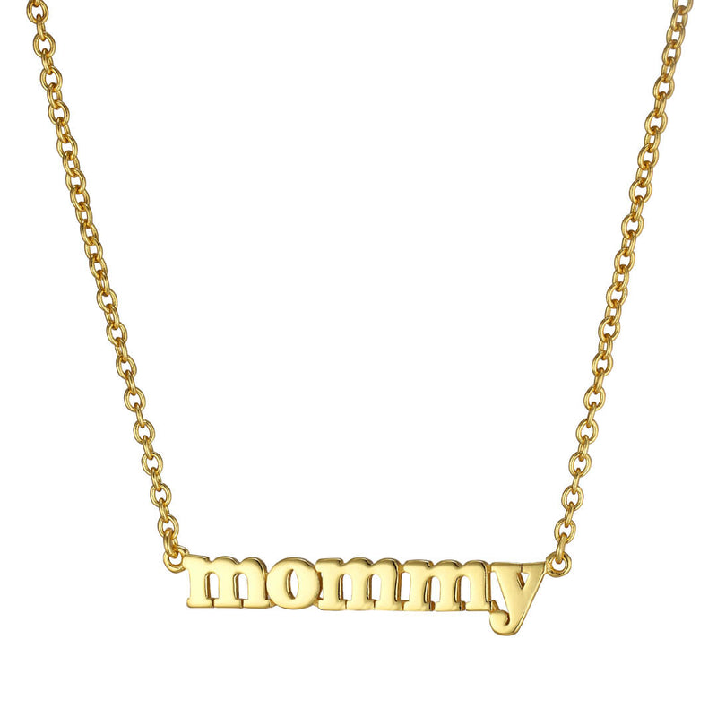 Mommy-halskæde i guld
