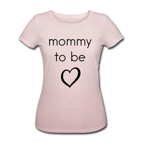 T-shirt økologisk gravid  - "Mommy to be"#BuumpT-shirtBuump