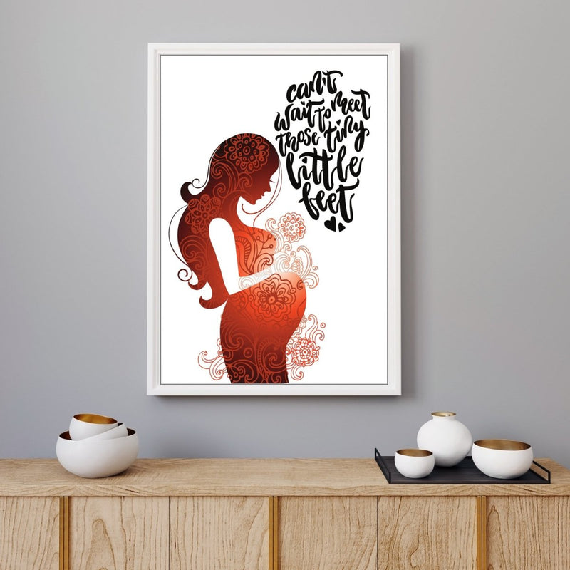 Plakat om graviditet "Can’t wait"